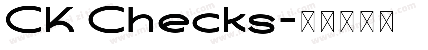 CK Checks字体转换